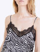 Top estampado cebra con tirantes finos mujer-4