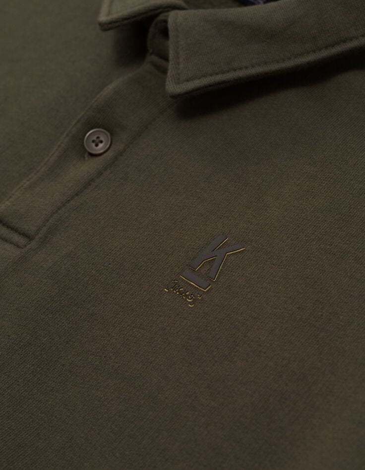Sudadera caqui maxi mensaje bordado espalda niño-5 Sudadera caqui maxi mensaje bordado espalda niño-5