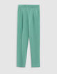 Damesbroek in groen gerecycled polyester-6