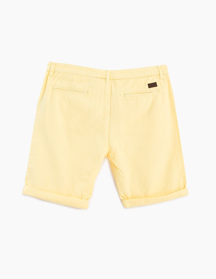 Bermuda jaune en lin homme-2