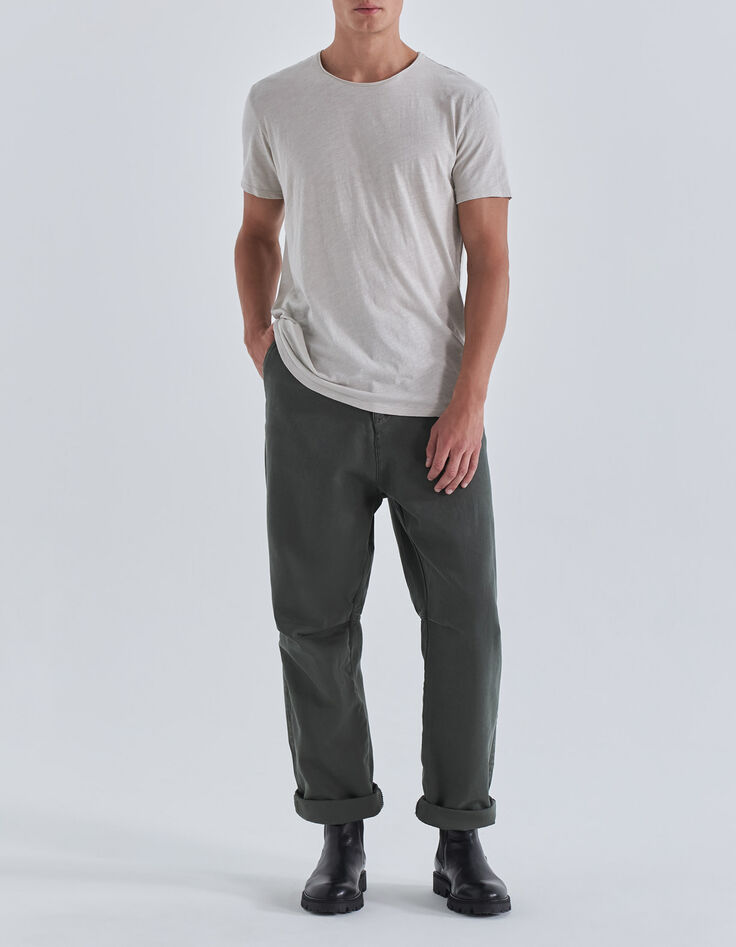 T-shirt L'Essentiel b&eacute;ton col rond &agrave; manches courtes Homme-2