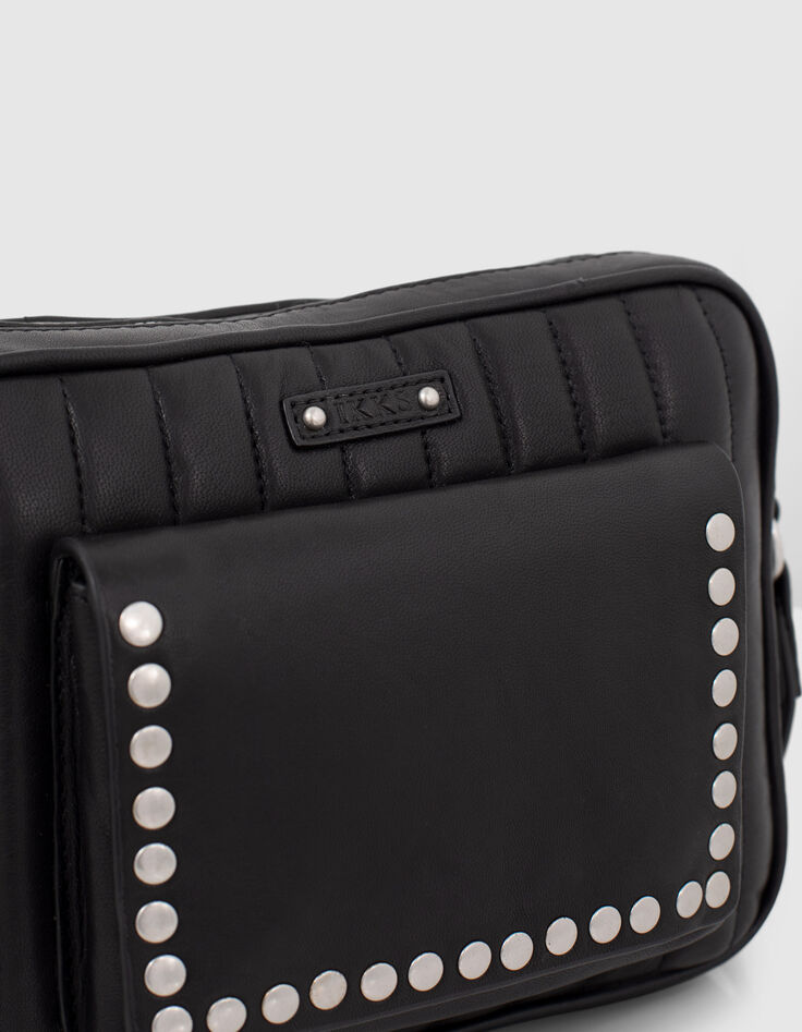 Boxy tas The Lover Rock zwart leer chroomvrij-4