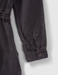Girls’ grey Lyocell® zipped jumpsuit-4