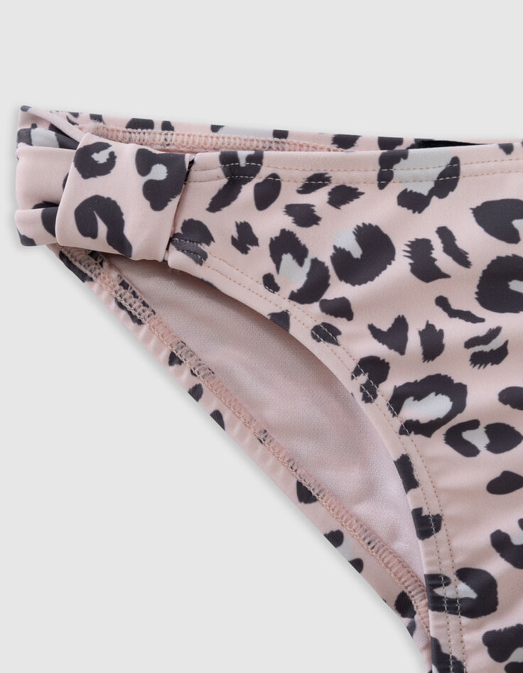 Maillot de bain 2 pièces rose imprimé léopard fille-6