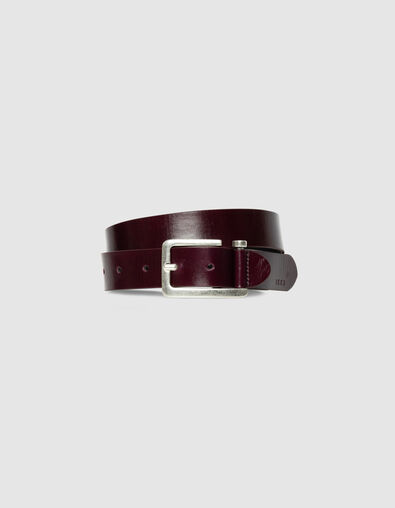 Bordeauxroter Damengürtel Lackleder - IKKS