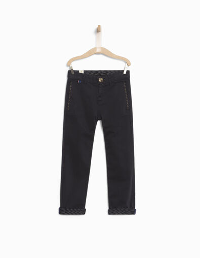 Boys' navy chinos - IKKS