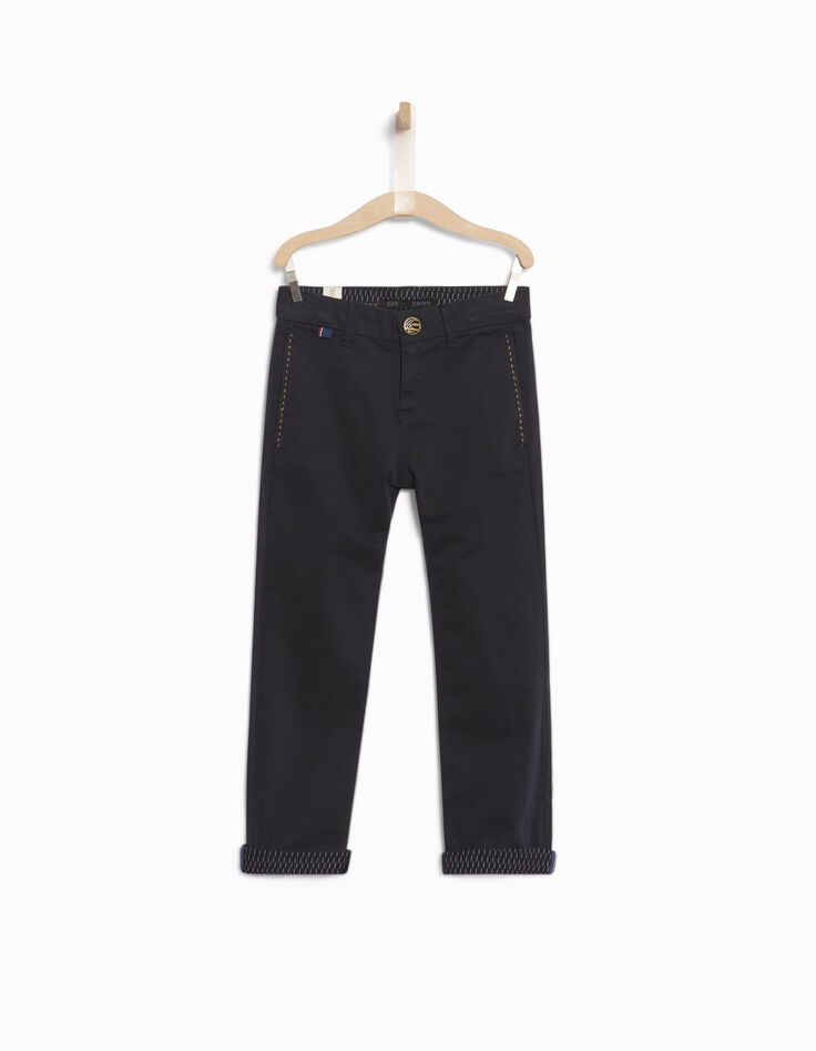 Boys' navy chinos-1 Boys' navy chinos-1