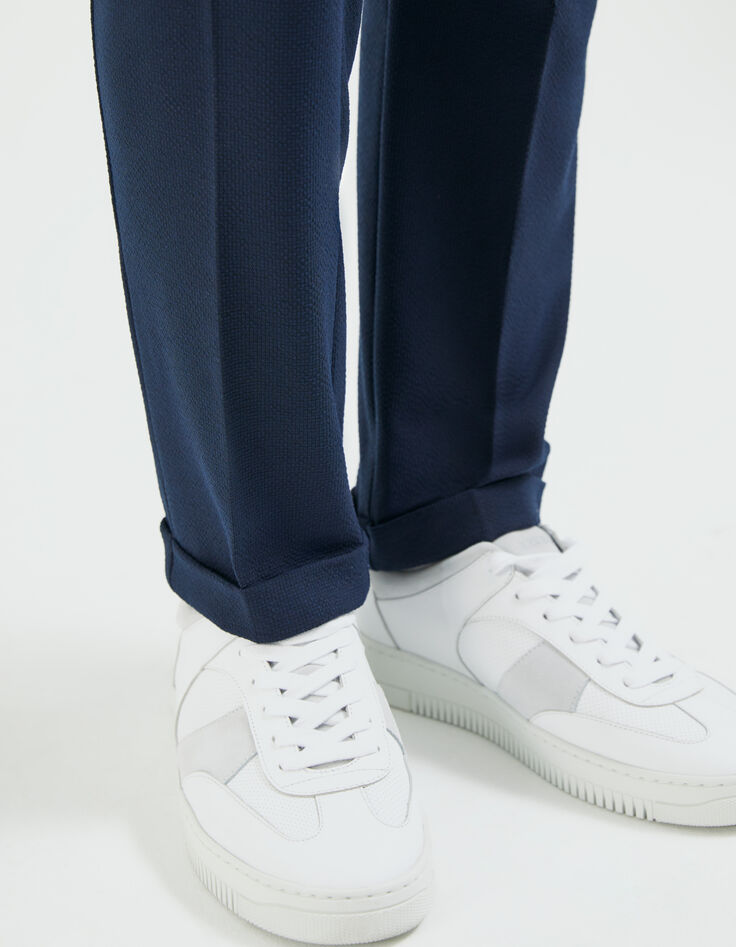 Men&rsquo;s off-white leather trainers-7
