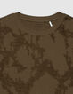 T-shirt bronze jacquard motif camouflage Homme-2