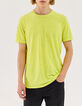 DRY FAST Herren-T-Shirt aus Leinen in Neongelb-1