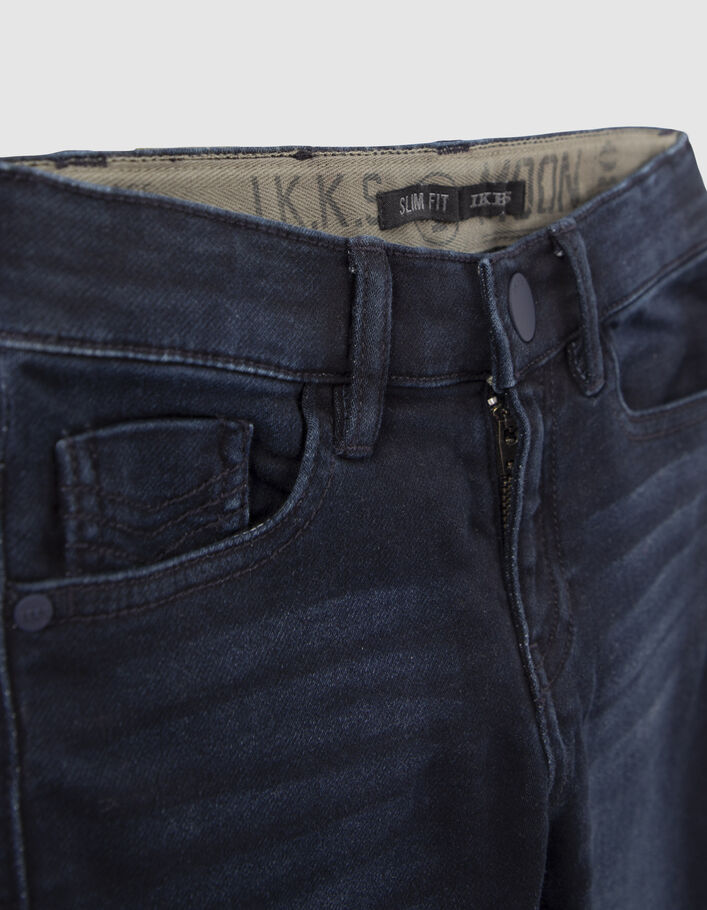 Blue black slim jeans sierstiksels army stripes jongens - IKKS