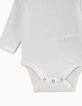 Weißer Babybody aus Biobaumwolle zum Personalisieren-4