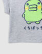 Grijs T-shirt lovertjes TAMAGOTCHI x IKKS meisjes-4