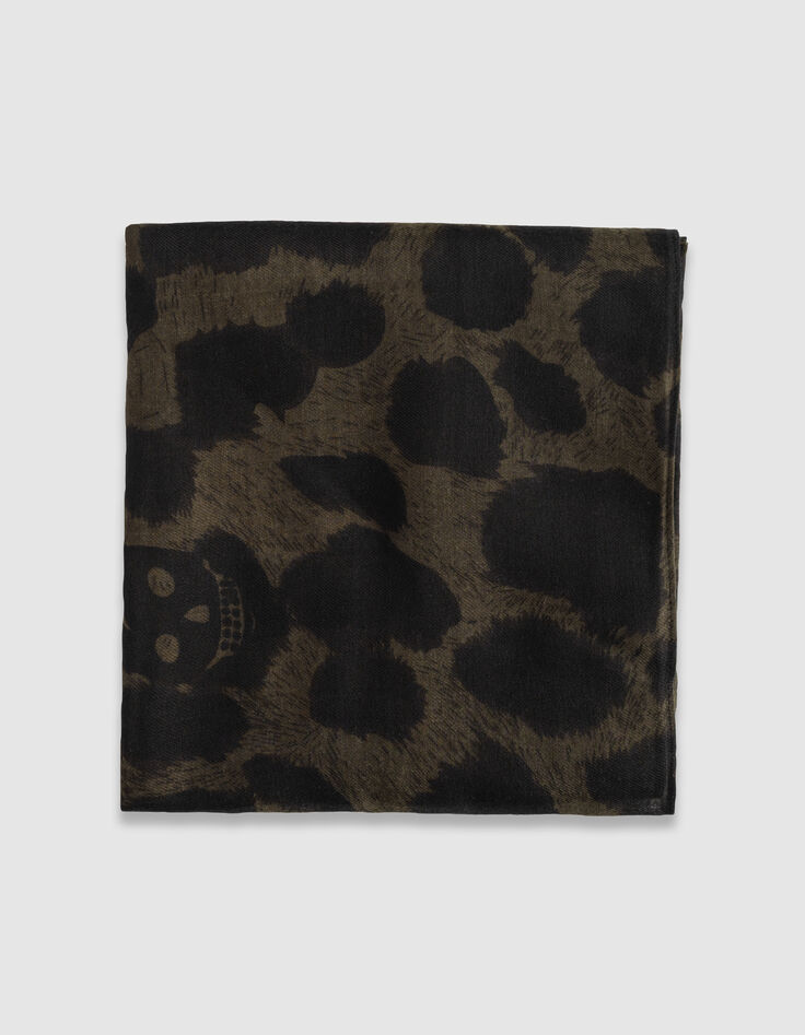 Chèche imprimé camouflage kaki Homme-3