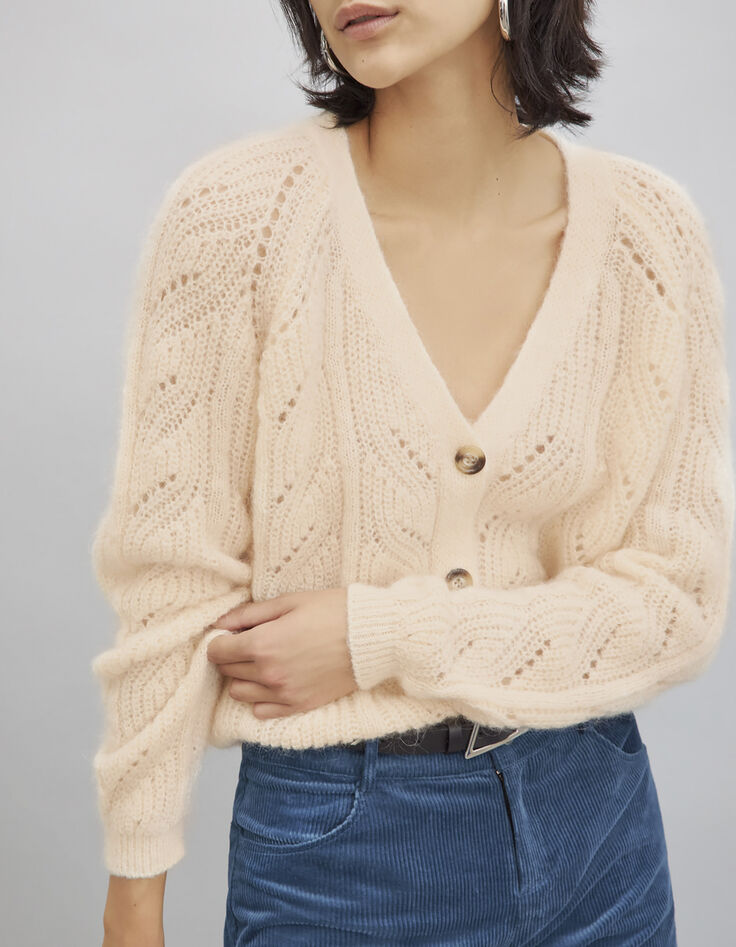 Women’s openwork knit cardigan-2