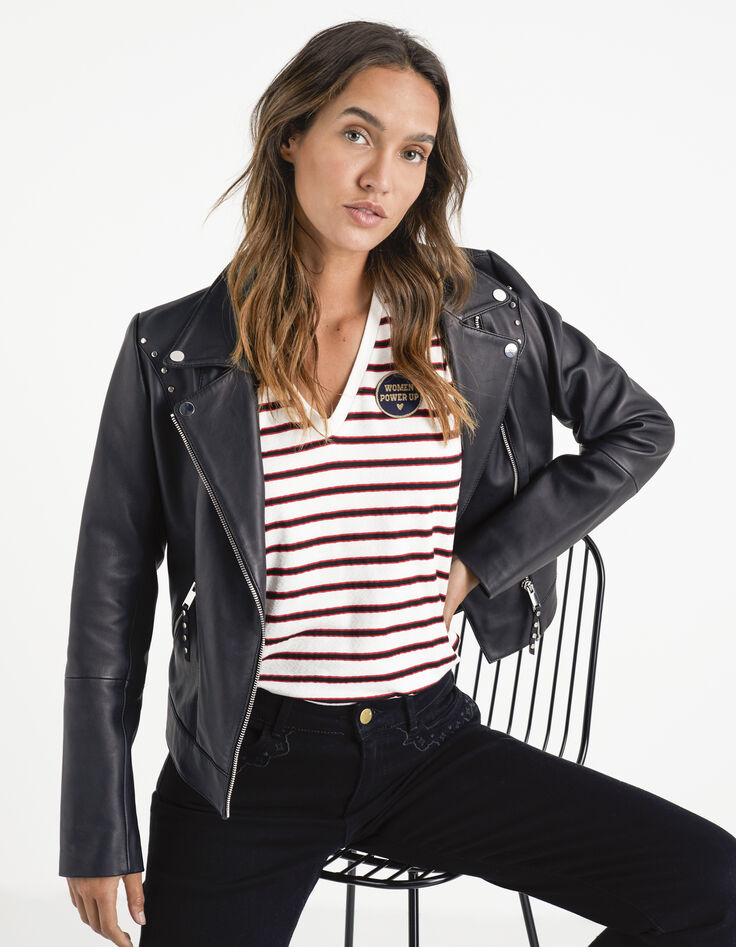 I.Code off-white striped sailor T-shirt-1 I.Code off-white striped sailor T-shirt-1