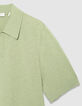 Polo verde de manga corta Hombre-7