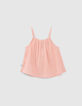 Caraco pêche tissu gaufré fille-3