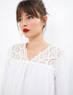 Gebroken witte blouse broderie anglaise I.Code-4
