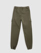 Upcyclede jeans JOGGER kaki strijdlust jongen-5