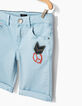Bermuda en jean bleu moyen esprit army garçon -2