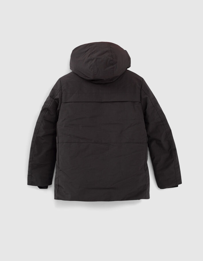 Boys’ 2-in-1 black parka and sleeveless padded jacket - IKKS