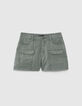 Short kaki esprit army fille-1