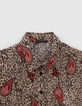 Women’s ecru recycled paisley leopard print shirt-5