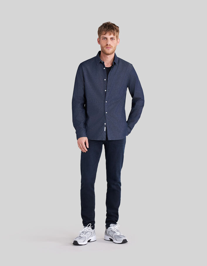 REGULAR overhemd in ongewassen jeans WATERLESS Heren - IKKS