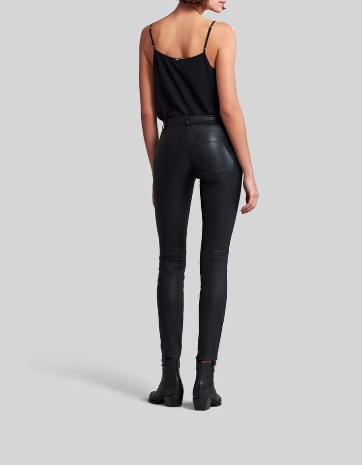 Pantalon cuir d'agneau femme-4 Pantalon cuir d'agneau femme-4