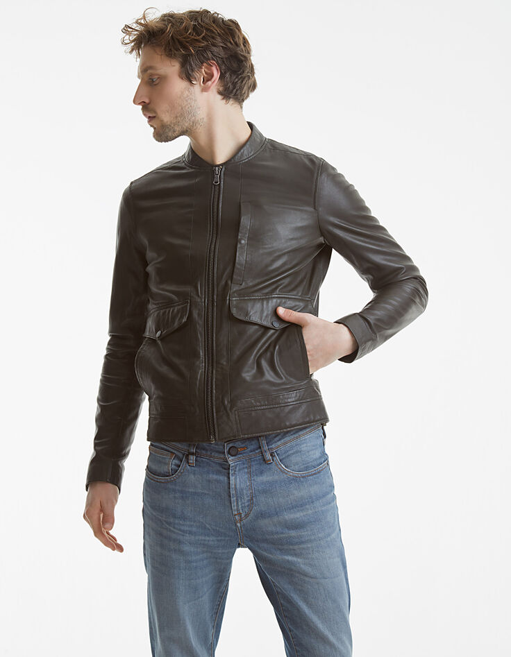 Men's khaki jacket-4