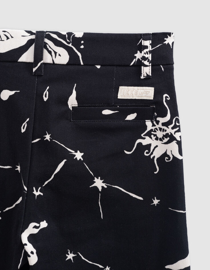 Bermuda noir imprimé maxi astro garçon-9