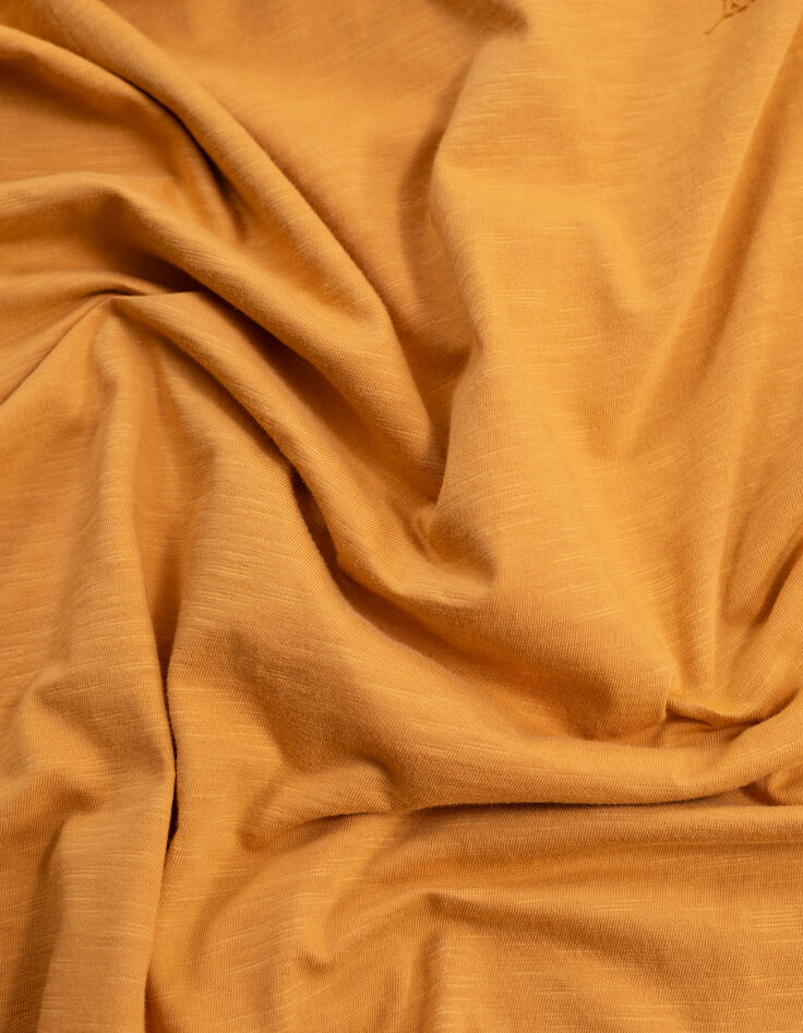 Herrenpoloshirt REGULAR, kurkuma, Biowolle, geflammt-6