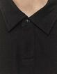 Schwarzes Herren-Poloshirt aus zertifiziertem Leinen-4