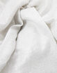 Tee-shirt blanc maille lin irisé décor perles métal Femme-8