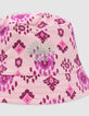 Rosa Mädchen-Sonnenhut mit Maxi-Ethno-Print-3
