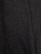 Antraciet T-shirt De Essential ronde hals lange mouwen Heren-6