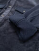 Zweilagiges Kapuzenüberhemd für Jungen, marineblau-7