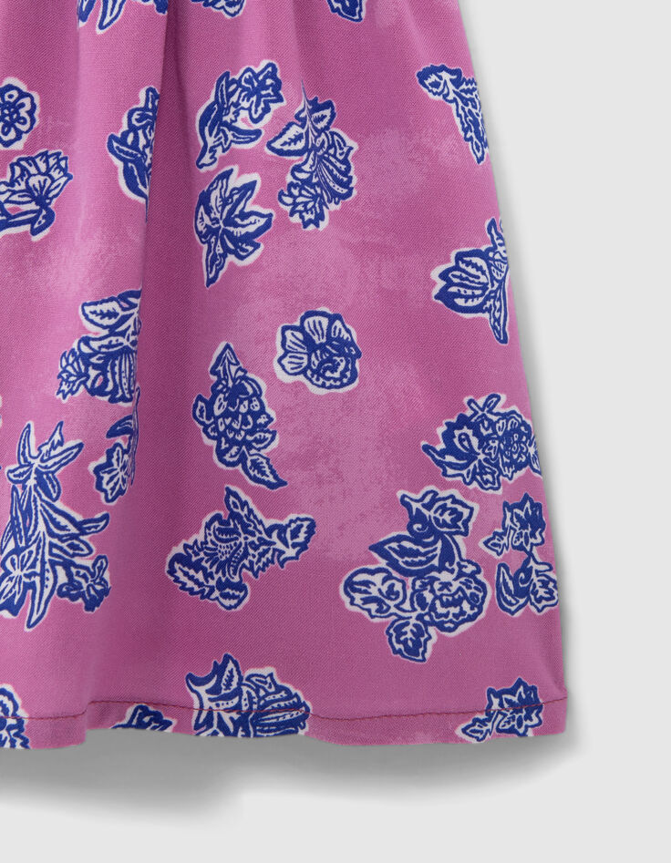 Baby girls’ mauve LENZING™ ECOVERO™ Indian floral dress-4