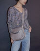 Damenpullover mit buntem Muster und Metallic-Garn-1