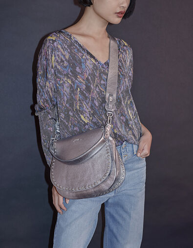 Damenpullover mit buntem Muster und Metallic-Garn - IKKS