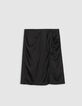 Schwarzer Damenrock recycelter Polyester Pareo-Stil-5