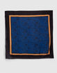 I.Code electric blue animal motif square scarf-3