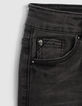 Vaqueros skinny black used efecto bigote niño -4