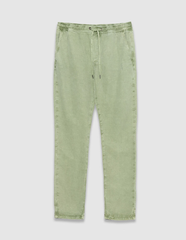 Jogpant comfort vert taille &eacute;lastiqu&eacute;e Homme-6