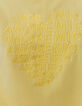 Loose yellow sweatshirt embroidery women-4