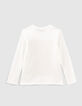 Tee-shirt blanc visuel rockers garçon-3