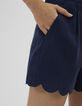 Short marine à bords festonnés I.Code-5