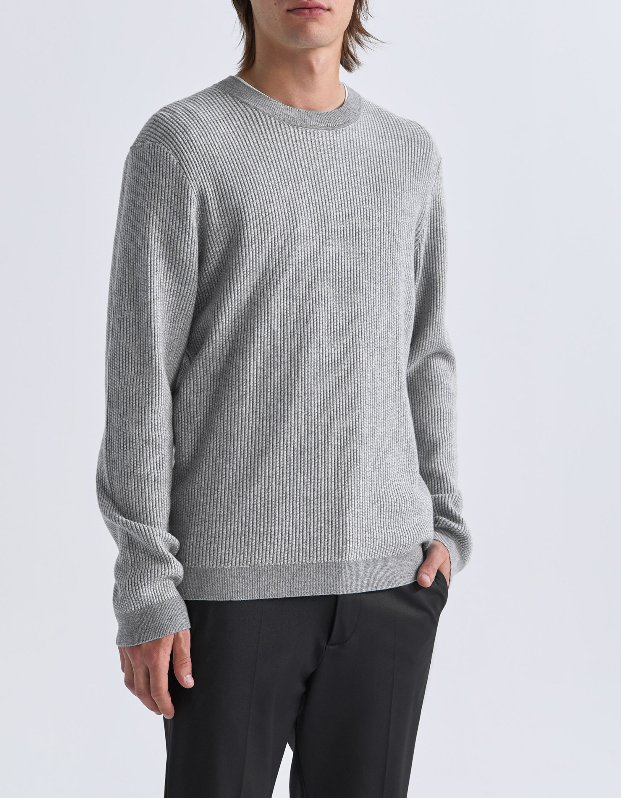 Waffle knit outlet sweater mens