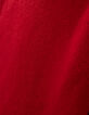 Echarpe en fine maille coloris rouge badge chevron femme-4